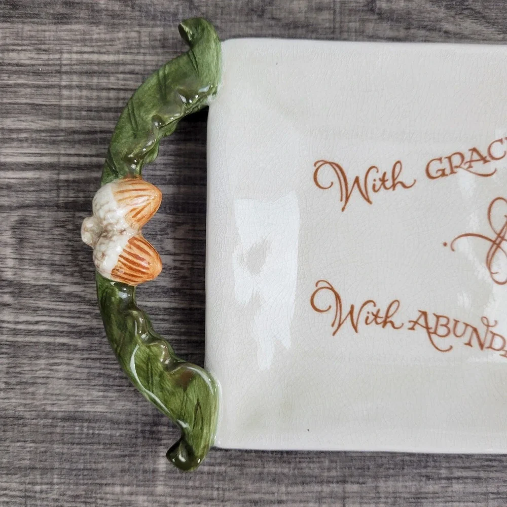 Amscan Home Serving Tray‎ Decorative Fruit Handles Table Decor Centerpiece